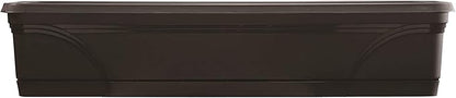 Southern Patio SPAT-MB3612BK 36-Inch Medallion Hanging Windowsill Garden Box Planter, Black (3 Pack)