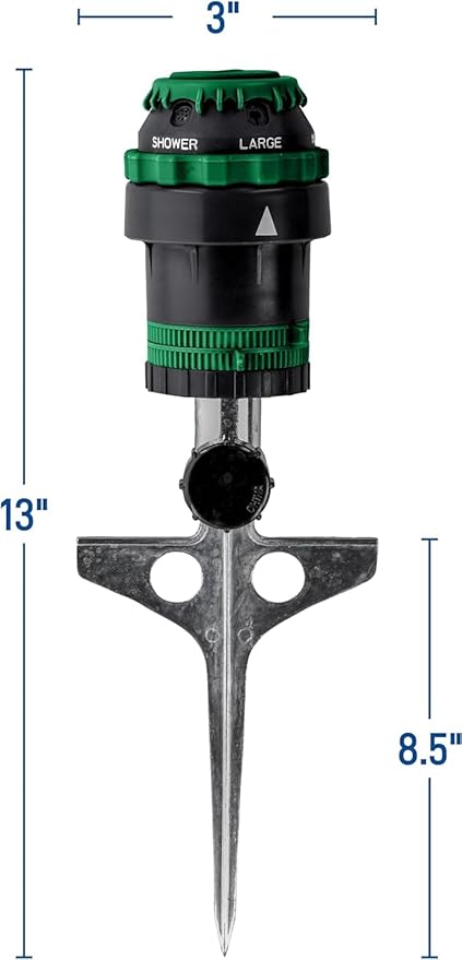 2-Pack H2O-Six® Gear-Drive Sprinkler on Metal T Spike