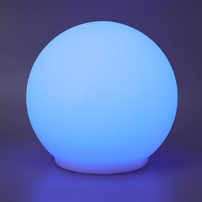 Fabater LED Ball Light, 5.9 Inch 7 RGB Color Changing 10m Rechargeable Type C Charging Floating Globe Light, Glow Orb with Multifunctional Handle for Home Bedroom Patio