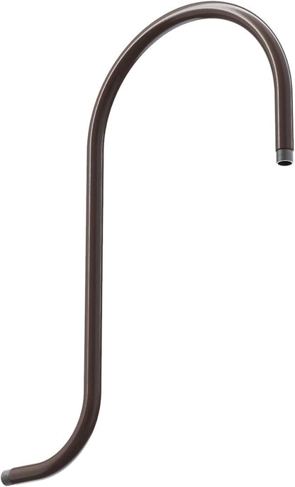 Steel Lighting Co. Topanga Barn Light | Outdoor Wall Mounted | Farmhouse Garage Light Made in America | 14 inch Dome | Upslope Gooseneck | Dark Bronze Exterior/White Interior