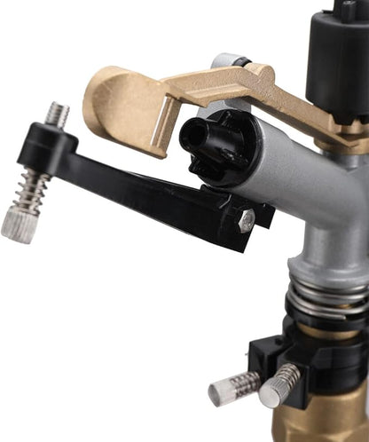 1" Agriculture IrrigationSprinkler Gun Sprinkler Large-Area Irrigation Spray Gun Garden Farm Watering Sprinkler 360° Adjustable Watering for Farms, Orchards, Tea Gardens, Forestry,Pack of 2