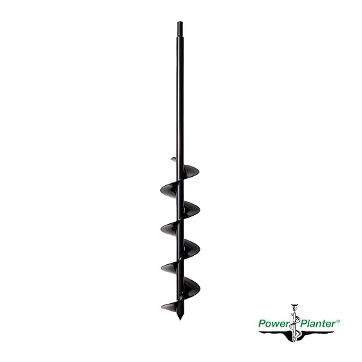 Power Planter Bulb Auger & Bedding Plant Tool - 3x36 Garden Auger Drill Bit with 1/2" Non-Slip Hex Drive, Hand-Welded Planting Auger Gardening Drill, Earth Auger Digging Tools, Up to 36" Deep