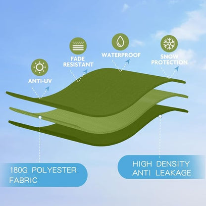 GREEN PARTY 15 ft Rectangle Patio Umbrella with Base Included, Double-Sided Table Umbrella with Crank, Large Outdoor Umbrellas for Patio Poolside Garden Backyard, Lime Green