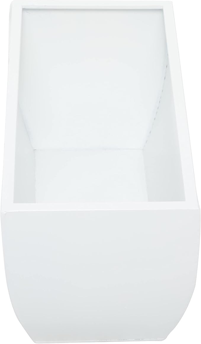 CosmoLiving by Cosmopolitan Metal Indoor Outdoor Planter, Set of 3 20", 18", 16"W, White