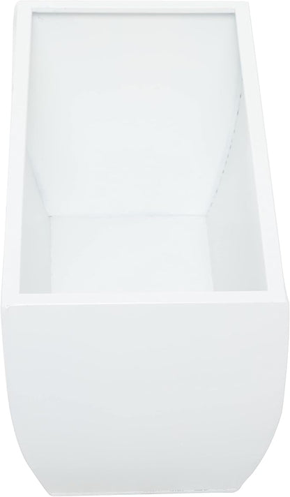 CosmoLiving by Cosmopolitan Metal Indoor Outdoor Planter, Set of 3 20", 18", 16"W, White