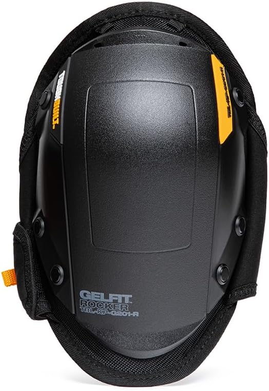 ToughBuilt – GelFit Rocker Knee Pads, Professional Gel Cushion Kneepads with EVA Foam Comfort Layer, Rocker-Style Shell Smooth Mobility, Adjustable Straps Heavy-Duty Jobsite Protection (TBL-KP-G201-R)