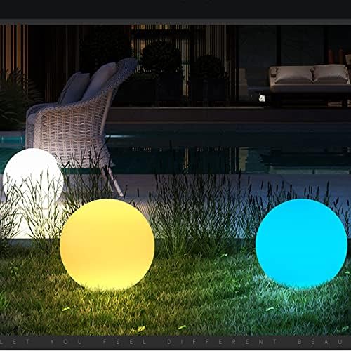 YESIE 8-Inch Floating Pool Light, Rechargeable LED Ball Light, Remote Control, Hot tub Accessories,Bathtub Lamp,16 RGB Colors Outdoor Patio Orb Home Decoration