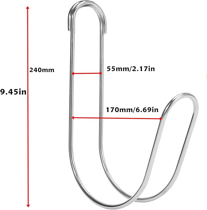 Garden Hose Holder Water Hose Hanger Wall Mounted,304Stainless Steel Solid Hose Hook Holds Up to 50Ft Garden Hose, Expandable Hose, Water Hose(Chrome 2pcs)