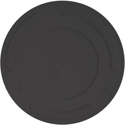 Bloem Mathers Round Planter with Saucer Tray: 12" - Black - Modern Design, Durable Plastic Pot, Removable Saucer, for Indoor & Outdoor Use, Gardening, 5.8 Gallon Capacity