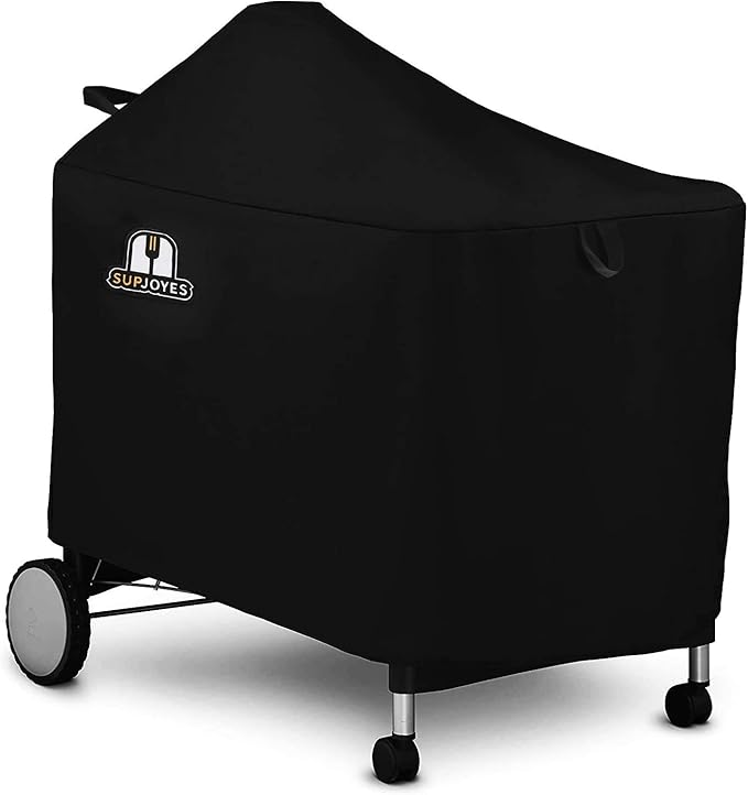 Grill Cover for Weber Performer Deluxe Charcoal, 22 Inch BBQ Covers, Premium Heavy Duty Waterproof Accessories for Weber 7152 Performer Charcoal Grills with Handles