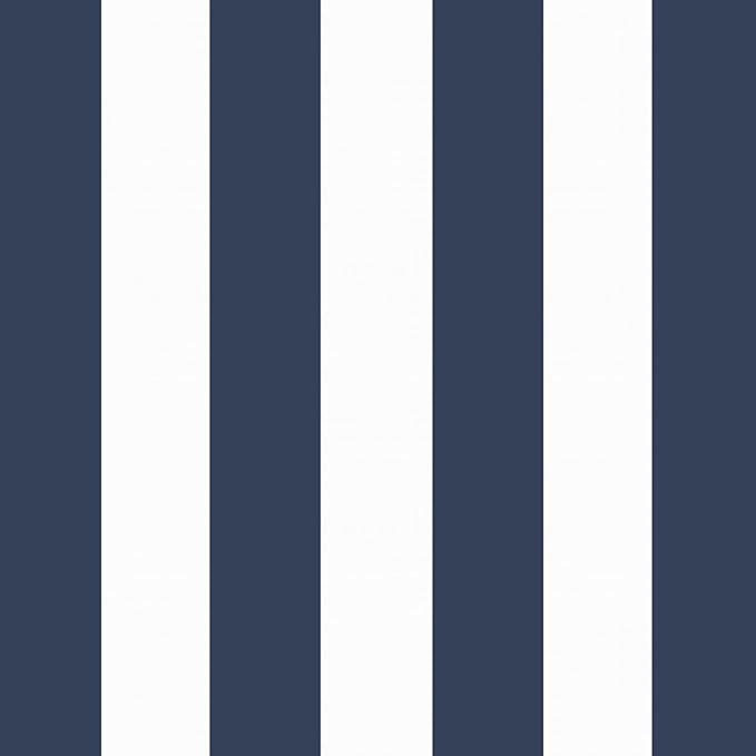 Arden Outdoor Deep Seat Cushion Set, 24 in x 24 in, Weather-Proof, Rain-Proof, Fade Resistant Patio Cushion for Chair, Sofa, and Couch Sapphire Blue Cabana Stripe