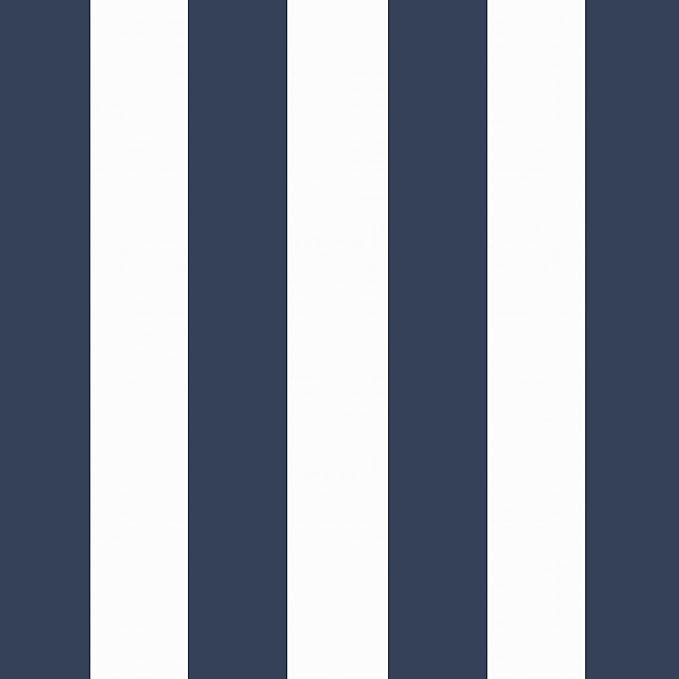 Arden Outdoor Toss Pillow, 16 x 16, Rain-Proof, Fade Resistant Sapphire Blue Cabana Stripe