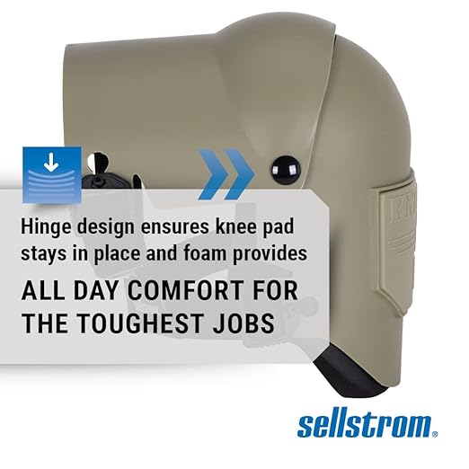Sellstrom Ultra Flex KneePro Professional Knee Pads for Men & Women with Thick Foam Cushioning & Heavy Duty Hard Outer Shell - Adjustable Straps with Speed-Clips & Ergonomic Metal Hinges - for Construction Work, Gardening, Roofing, Flooring