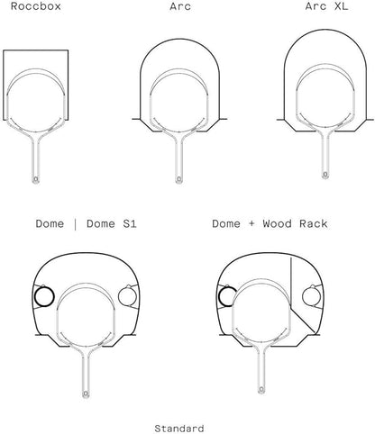 Gozney Acacia Wood Pizza Placement Peel and Server for 12" Pizzas, Compatible with All Gozney Pizza Ovens, Naturally Non-Stick