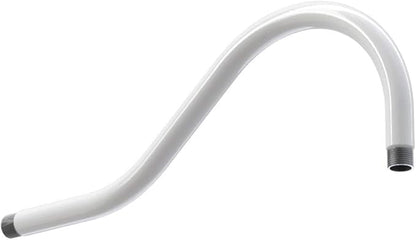 Steel Lighting Co. Topanga Barn Light | Outdoor Wall Mounted | Farmhouse Garage Light Made in America | 14 inch Dome | 16 inch Gooseneck | White Exterior/White Interior