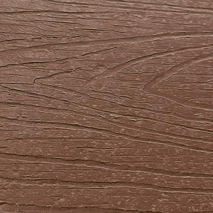 Ayge 17.7" Double Outdoor Side Table, Rectangular HDPE Adirondack End Table for Patio, Lawn, Pool, Garden, Backyard，Brown