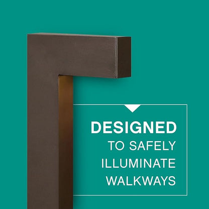 Hinkley Atlantis 1518MZ-LL Large LED Low Voltage Landscape Pathway Light - 12v, Dimmable, Solid Brass - Matte Bronze