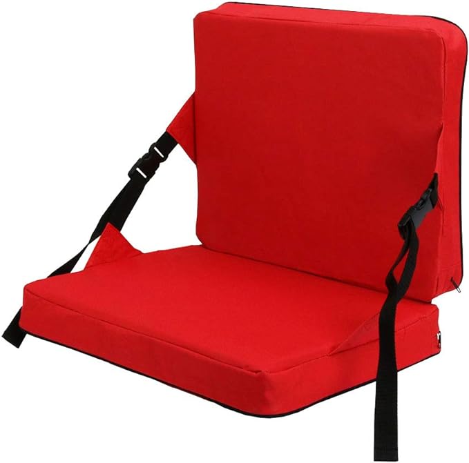 Indoor & Outdoor Folding Chair Cushion Without Back Support, Foldable Portable Stadium Seat,Chair Cushion for Sports Events, Outing, Travelling，Hiking, Fishing
