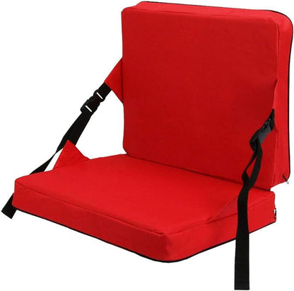 Indoor & Outdoor Folding Chair Cushion Without Back Support, Foldable Portable Stadium Seat,Chair Cushion for Sports Events, Outing, Travelling，Hiking, Fishing