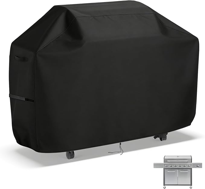 66 inch Grill Cover Fits for Kenmore 6-Burner Propane Gas Grills PG-A40611S0L PG-40611S0L, Heavy Duty Waterproof BBQ Cover for PG-40603-L, Weatherproof & UV Resistant Outdoor Grill Protector