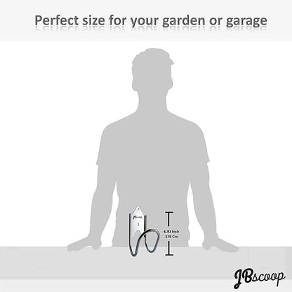 JBscoop Stainless Steel Garden Hose Hanger (Set of 2), for Garden Hose Holder, Rust Free Hose Holder Wall Mount, Heavy Duty Wall Mount Hose Hanger