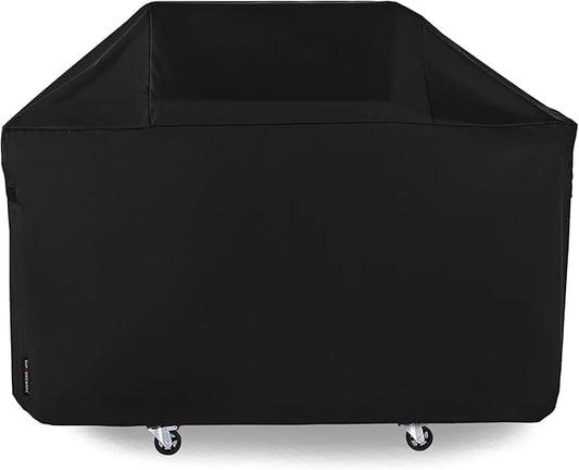 Suphomeware 63 Inch BBQ Grill Cover for New 2022 Weber Genesis 300 Series, Heavy Duty Barbecue Covers Compared to Weber 7757, Black