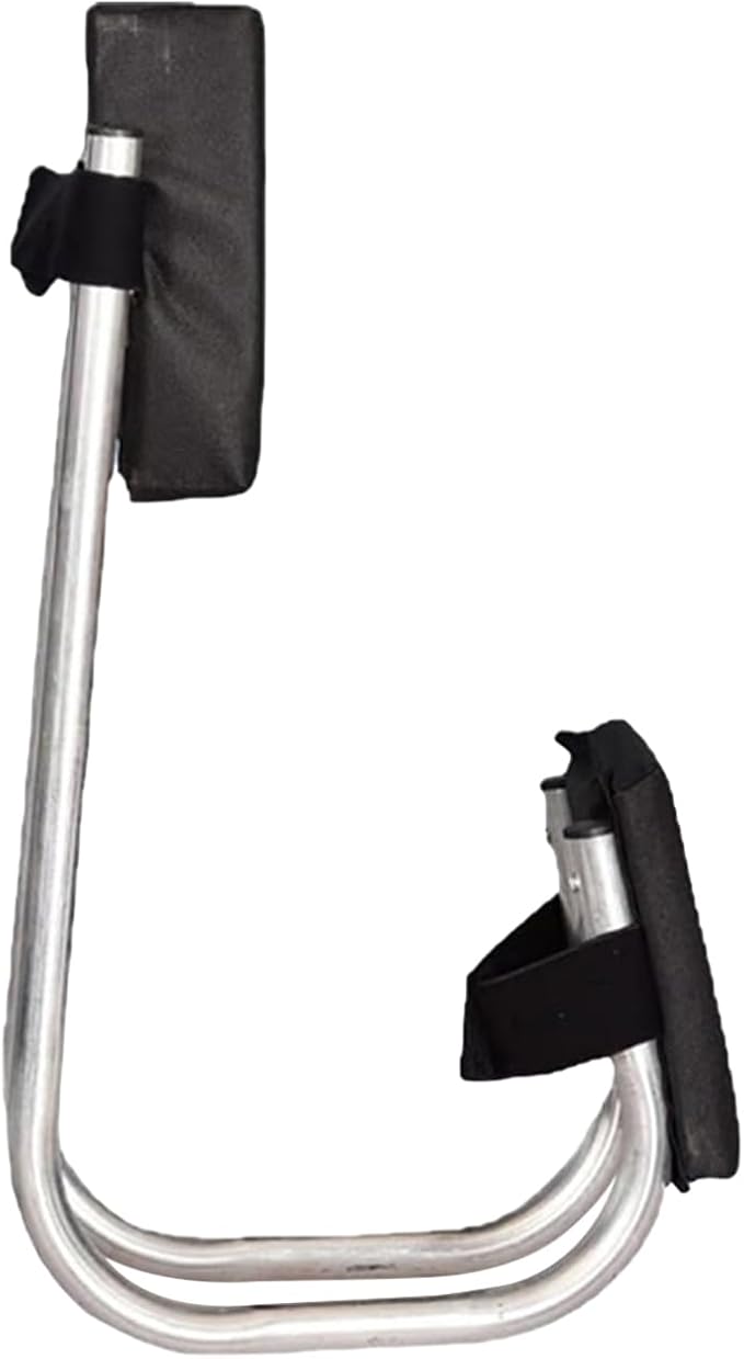 Knee Seat, Strap on Kneeling Device for Garden, Portable Stainless Steel Gardening Strap on Knee Seat, Knee Seat for Gardening Garden Farm Work Seniors Gardener (Black)