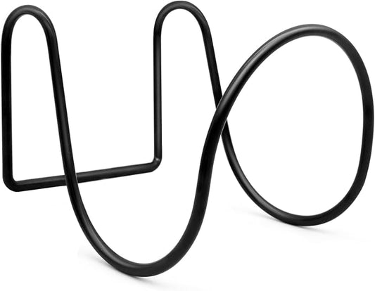 Heavy-Duty Wall Mount Hose Holder for Outdoor & Garden Use (Matte Black) - Organizes 50-150 ft Expandable, Pocket, Magic Hoses, Reels, or RV Hoses