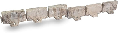 EasyFlex No-Dig Landscape Edging with Anchoring Spikes, 2.7 in. Tall Decorative Stone-Look Garden Border, 60 Foot Kit, Brown