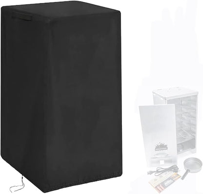 Smoker Cover Fit for Smokehouse Little Chief Front Load Smoker, Heavy Duty Waterproof Outdoor Grill Electric Smoker Covers-12 D x 12" W x 25" H