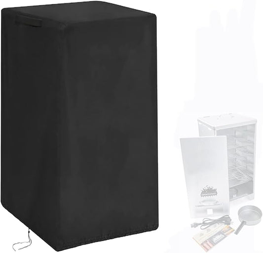 Smoker Cover Fit for Smokehouse Little Chief Front Load Smoker, Heavy Duty Waterproof Outdoor Grill Electric Smoker Covers-12 D x 12" W x 25" H