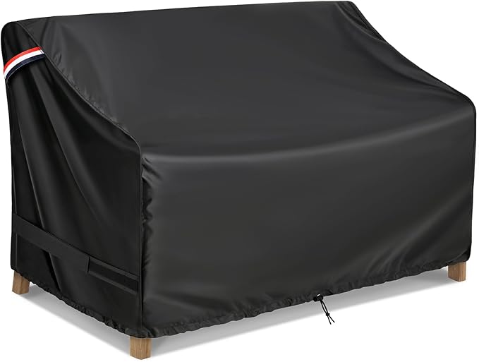 KylinLucky Outdoor Patio Sofa Cover fit 79 x 37 x 35 inch, 78 x 36, 77 x 35 Waterproof Weatherproof Heavy Duty 420D Garden Furniture Cover for Outside Sofa Couch