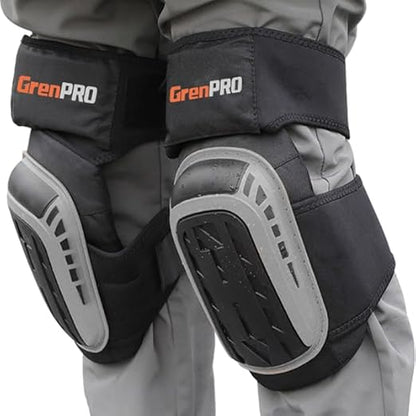 Professional Knee Pads for Work,Heavy Duty Thick Foam Knee Pads Tools, Knee Pad with Soft Gel Cushion for Construction, Work, Flooring, Gardening, Cleaning, Tiling,Gray