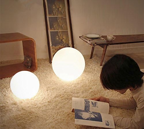 Mr.Go 6-inch LED Ball Light and 8-inch LED Globe Light Bundle, Rechargeable, Remote Control, Dimmable 16 RGB Colors 4 Modes, Waterproof, Great as Night Light Mood Lamp Ambient Lighting Decorations