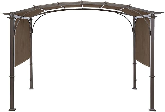 Universal Doubleton Steel Pergola Replacement Cover for Pergola Structures L-PG080PST, 80''x 205'' (Brown)