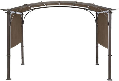 Universal Doubleton Steel Pergola Replacement Cover for Pergola Structures L-PG080PST, 80''x 205'' (Brown)