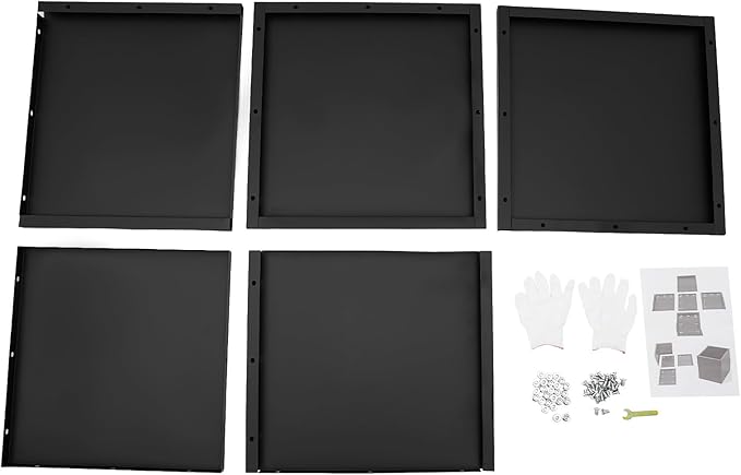 20Inch Steel Planter Box Metal Planter Large Tall Square Planters for Indoor Outdoor Plants, Heavy Duty Flower Pot for Patio, Yard, Garden (Black, 20" L x 20" W x 20" H)