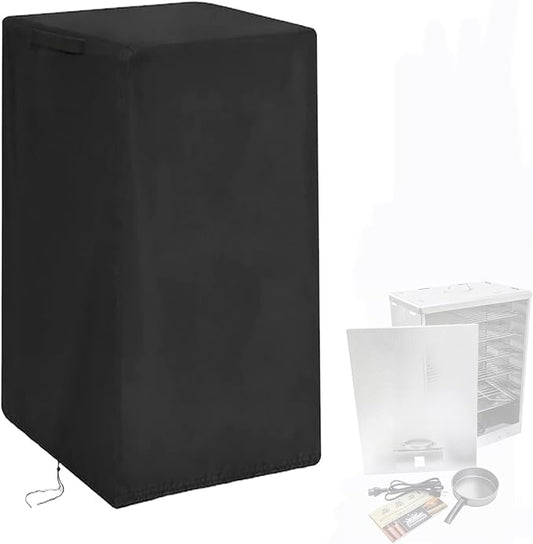 Smoker Cover Fit for Smokehouse Products Big Chief Electric Smoker, Heavy Duty Waterproof Outdoor Grill Electric Smoker Covers-12 D x 18" W x 25" H
