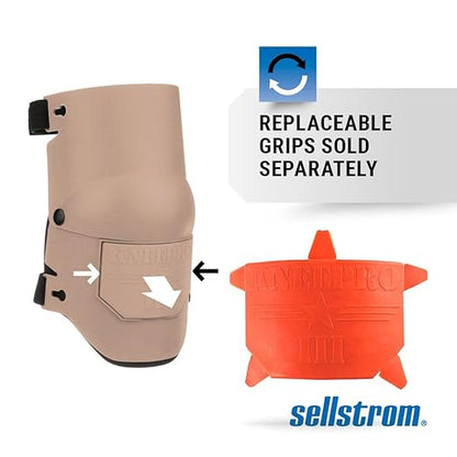 Sellstrom Ultra Flex KneePro Professional Knee Pads for Men & Women with Thick Foam Cushioning & Heavy Duty Hard Outer Shell - Adjustable Straps with Speed-Clips & Ergonomic Metal Hinges - for Construction Work, Gardening, Roofing, Flooring