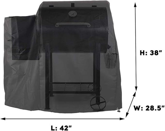 Utheer 73700 Grill Cover for Pit Boss 700FB, Lexington 500, Lexington 540, Classic 700 Wood Pellet Grills, Pro 600 and Tailgater, Heavy Duty 600D Waterproof Fabric Grill Cover, 42" L x 28.5" W x 38" H