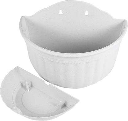 BESPORTBLE European Style Wall Hanging Flowers Planter Half Circle Hanging Pot for Decor
