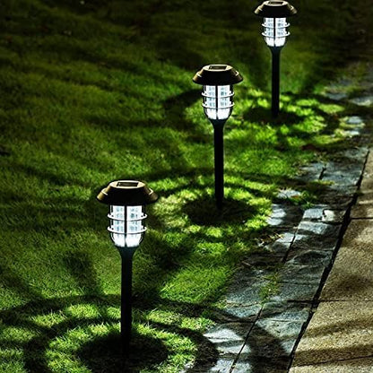 SOLPEX Solar Lights for Outside, Solar Outdoor Pathway Garden Lights Waterproof, Solar Powered Landscape Lighting for Yard, Garden, Pathway, Patio, Porch, Walkway, Driveway, 8 Pack(Cold White)