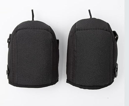 Lightweight Work Knee Pads for Men and Women with EVA Foam Padding, Adjustable Straps and Easy-Fix Clips — Perfect for Gardening, Light Construction and Comfort Work (Black)
