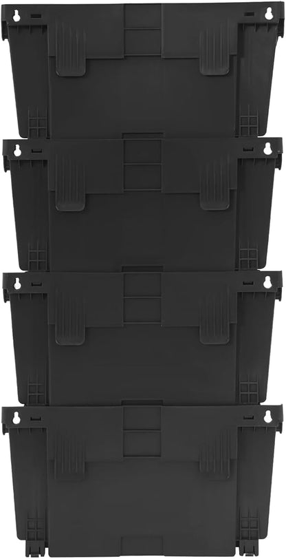 Vertical Wall Planter, Wall-Mounted Living Garden Planter with 16 Plastic Pots Stackable Wall Hanging Flower Pot Clasp Design for Vegetables Flowers (Black 16)