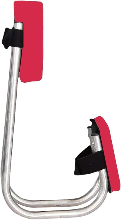 Knee Seat, Strap on Kneeling Device for Garden, Portable Stainless Steel Gardening Strap on Knee Seat, Knee Seat for Gardening Garden Farm Work Seniors Gardener (red)