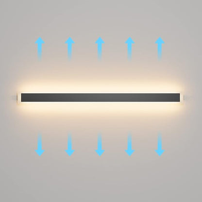 Outdoor Lights 2 Pack,Modern Outdoor Wall Light Fixture Long Strip LED Wall Sconce IP65 Anti Rust Warm Light 3000K Exterior Wall Mount Lights for Entrance, Hallway, Garage, Porch