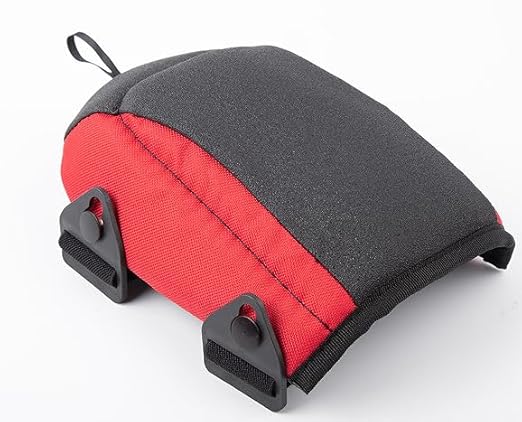 Lightweight Work Knee Pads for Men and Women with EVA Foam Padding, Adjustable Straps and Easy-Fix Clips — Perfect for Gardening, Light Construction and Comfort Work (RED)