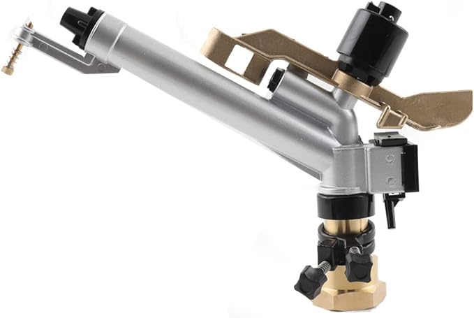 1.5'' Agriculture IrrigationSprinkler Gun Sprinkler Large-Area Irrigation Spray Gun Tool Garden Farm Watering Sprinkler 360° Adjustable Watering for Farms, Orchards, Tea Gardens, Forestry