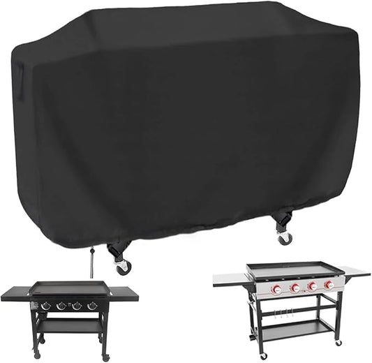 Flat Top Grill Cover for Royal Goumet GB4000/GB4007/GB4001B/GB4002 2018-2024 Propane Gas Grill, Waterproof 36 Inch Griddle Cover for Char-Griller Flat Iron 4-Burner Grill -64.8 x 25 x 34