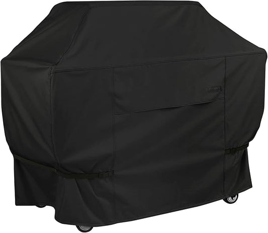 NettyPro Grill Cover for Outdoor Grill 72 inch Waterproof Heavy Duty Gas BBQ Grill Cover for Outside Weber, Char-Broil, Brinkmann, Jenn Air, Nexgrill 3-5 Burners Barbecue, Black